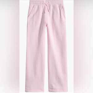 Abercrombie kids girls wide leg essential sweats light pink sweatpants